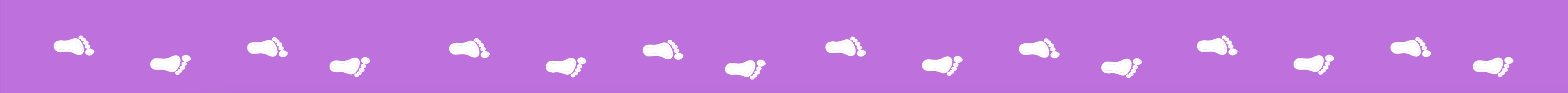 Purple footprint decorative footer graphic